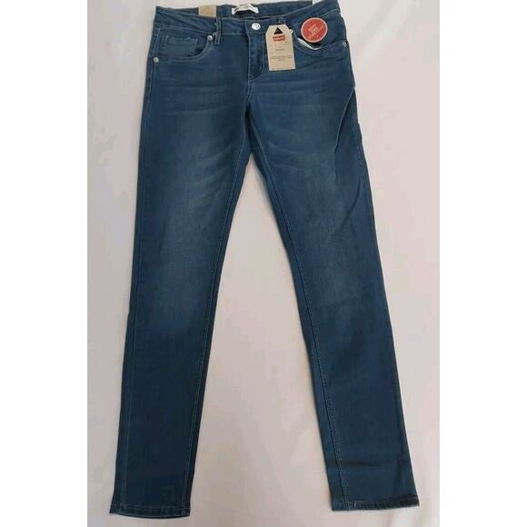Levi's‎ 711 Skinny NWT Girls Stretch Denim Blue Jeans Youth Size 16 Reg • NEW - Picture 1 of 5